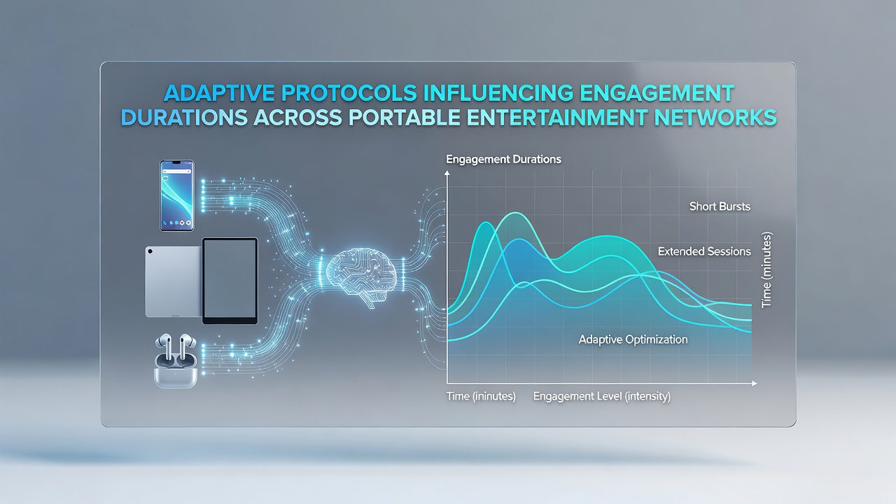 Detaillierte Darstellung von Datenanalysen und Protokollanpassungen in portablen Entertainment-Systemen