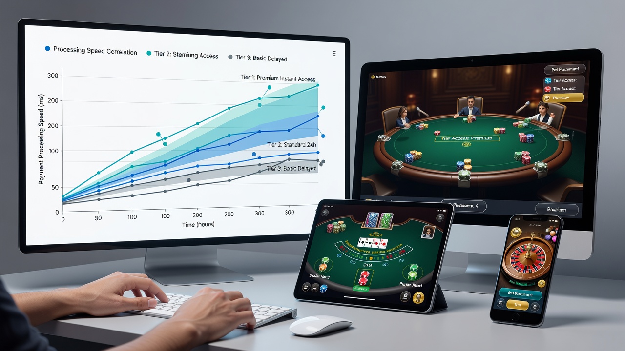 Analyse der Verbindungen zwischen Transaktionsgeschwindigkeiten und gestaffelten Zugangsberechtigungen für Live-Tischspiele auf mobilen und stationären Geräten