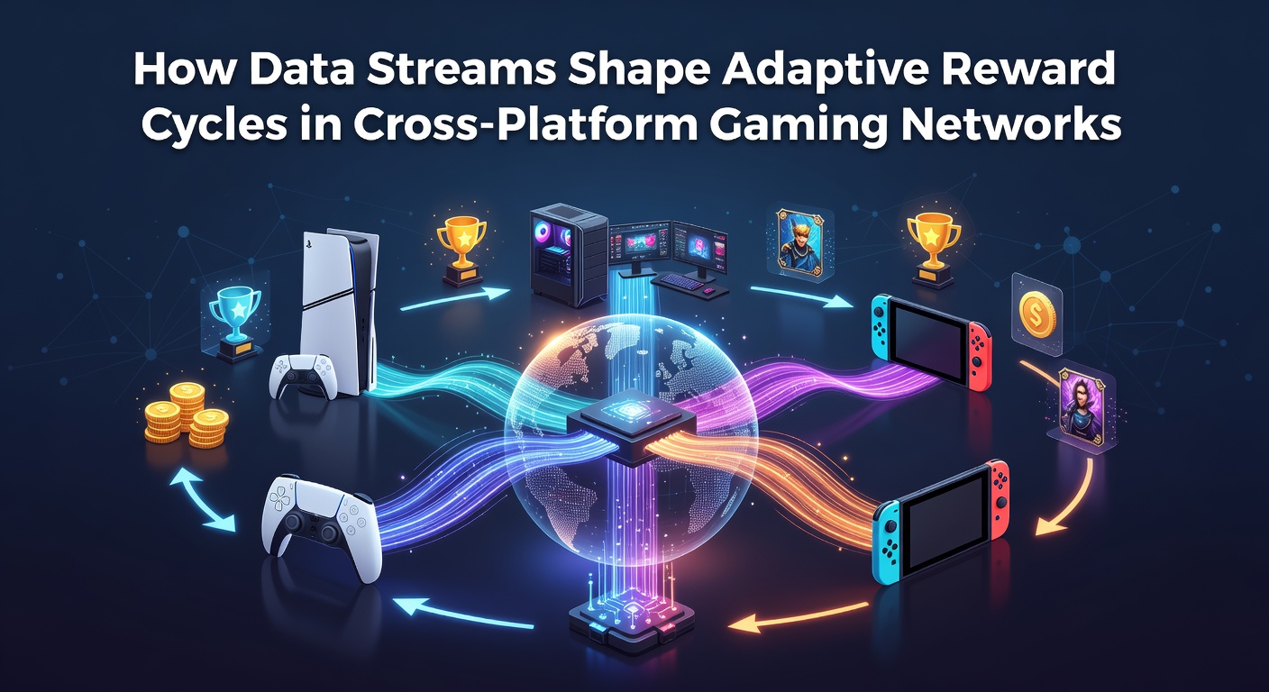 Visualisierung von Datenströmen und Belohnungszyklen in vernetzten Gaming-Plattformen
