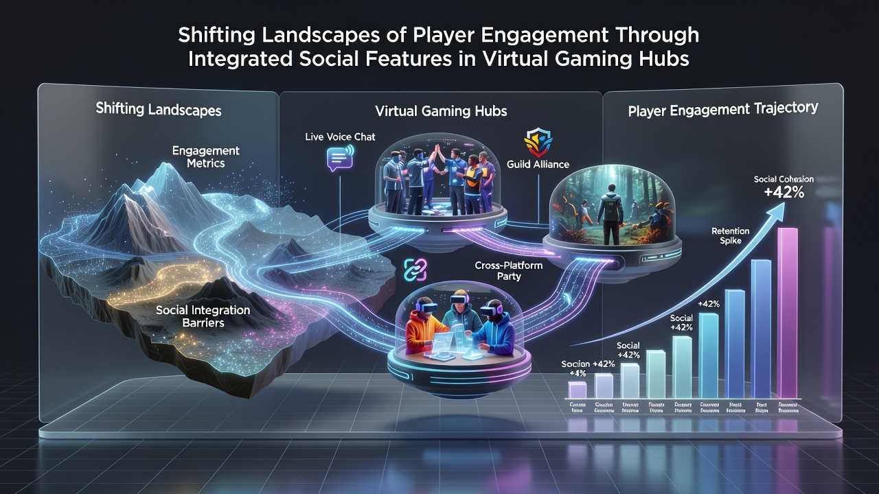 Analyse von Spielerengagement durch soziale Features in Gaming-Hubs mit Fokus auf Community-Interaktionen
