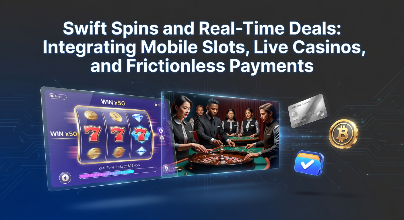 Smartphone mit drehendem Slot-Rad und Live-Dealer am Tisch im Hintergrund, symbolisiert die Integration mobiler Spiele und Echtzeit-Action